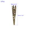 M METERXITY 4 Pack Corsage Decorative Holder - Alloy Brooch Pin Vase, Apply to Weddings Corsage/Parties/DIY Flowers (1.65 Inches, Cyan) view 3
