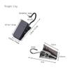 20Pcs Sturdy Durable Metal Curtain Clips Shower Hooks Living Room Curtain Accessories Clamps Drapery Clips Rings Holder,Black Curtain Clips view 2