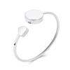 SHEIL High Polished 316L Stainless Steel Blank Round Box Cremation Jewelry for Ashes Memorial Urn Bangle for Women Girls - Engravable view 1