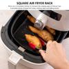 3 Pack Stackable Air Fryer Racks Rectangle Air Fryer Mesh Tray Multi-Layer Toast Racks Stainless Steel Dehydration Rack Compatible with Double Air Fryer(3pcs) view 3