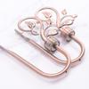 2pcs/Set Curtain Tieback Holder Hooks Tie Backs Bedroom Living Room Curtain Decoration Accessories Holdback Metal Curtain Hook,Gold view 2