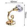 2Pc Crystal Curtain Hooks Curtain Buckle Wall Holdbacks Decorative Tiebacks Crystal Ball Hooks Holdback Tassel Wall Tie Hanger,A view 3