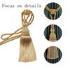 1Pc Tassel Tieback Curtain Accessories Polyester Hanging Ball Curtains Holder Buckle Rope Home Decor Tassels Fringe Curtain Tie,Green,2Pcs view 2