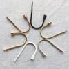 1 Pair U Shape Curtain Hooks Wall Tiebacks Tassel Brush Towel Hanger Coat Hat Hook Curtain Accessories Holdback Decor,Ancient red view 3