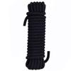 Aoneky Outdoor 10mm 65ft Static Utility Rope, Heavy Duty Polyester Rope for Pulling, Rigging, Tree Work & Hunting, Gym Fitness, 2000LB Tensile Strength, Black view 1
