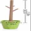 NIUBB Toilet Brush and Holder Toilet Brush Branch Shape Toilet Brush Fashion Bathroom Accessories Plastic Toilet Brush Holder Long Handle Easy to Clean Green Red Yellow Deep Cleaning Every Corner view 2