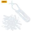 Mokylor 200 Pack Christmas Gutter Light Clips, Outdoor Hang Gutter Hooks Black Plastic Light Hanger Hooks Weatherproof Outdoor Light Clip Holiday Light Clip for Christmas Decoration String Light view 2