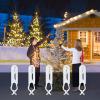 Mokylor 200 Pack Christmas Gutter Light Clips, Outdoor Hang Gutter Hooks Black Plastic Light Hanger Hooks Weatherproof Outdoor Light Clip Holiday Light Clip for Christmas Decoration String Light view 3