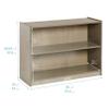 ECR4Kids 2-Shelf Mobile Storage Cabinet, Classroom Furniture, Grey Wash view 3