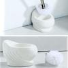 NIUBB Toilet Brush and Holder Toilet Brush and Holder Set Ceramics 2 Pack WC Toilet Bowl Brush Cleaner Long Handle Toilet Scrubber Brush for Bathroom Restroom Deep Cleaning Deep Cleaning Every Corner view 3