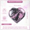 Crocon 50mm Rhodonite Heart stone Big Heart Shape Puff Stones Set 450+ Carats Pocket Crystal Healing Tumble Collection Palm Worry Stone Good Luck Charm Meditation Gift Craft Home Decor view 3
