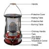 Bcofo Kerosene Stove Camping with Portable Handle,Outdoor Kerosene Diesel Stove Heater, Indoor Portable Fuel Oil, Camping Hiking Backpacking Picnic Burner Furnace view 2