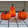 Halloween LED Pumpkin Lights Artificial Pumpkins Fall Harvest Simulation Pumpkins Decor Battery Operated Flame Pumpkin Decoration 3D Lighted Pumpkin Jack-O-Lantern Light Up Pumpkin Figurine (1PCS, C) view 4