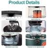 Mini Kerosene Heater,Portable Kerosene Heaters for Indoor Use,Emergency Kerosene Space Heaters,Non Electric Heaters,for Camping Tent Heating Cooking view 4