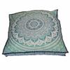 35" Square Cushion Pillow Cover Elephant Mandala Throw Indian Floor Ottoman Pouf view 1