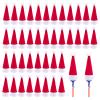 CRAFFANCY Mini Christmas Hats, 40 Pieces Mini Lollipop Hat Bottles Cover Santa Hats for Home Party Holiday Decor Crafts view 1