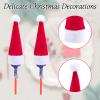 CRAFFANCY Mini Christmas Hats, 40 Pieces Mini Lollipop Hat Bottles Cover Santa Hats for Home Party Holiday Decor Crafts view 3