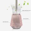 Toilet Brush and Holder Toilet Brush Wall-mounted Vertical Toilet Brush Long Handle Holder Toilet Brush Beautifully Designed Bathroom Household Toilet Brush Creative Set Deep Cleaning Every Corner view 4