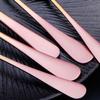 30 Piece Gold Silverware Set for 6 Stainless Steel Flatware Sets Pink Gradual Change Handle Durable Home Kitchen Wedding Restaurant Cutlery Utensils Knife Forks and Spoons Delicate Tableware view 4