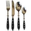 Black Silverware Set 48 Piece Cutlery Set for 12 Durable 18/10 Stainless Steel Flatware Sets Wedding Restaurant Kitchen Delicate Tableware Utensils Include Knifes Teaspoons Forks and Spoons view 1