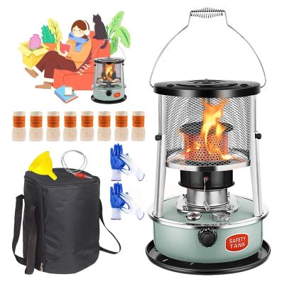 Top Cover Removable Kerosene Heaters for Indoor Use, Multifunctional Non Electric Heaters for Indoor, Indoor Emergency Heaters for Power Outage, Suitable for Indoor and Outdoor, Courtyard, Patio