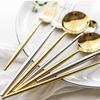 70 Piece Gold Silverware Set for 14 Durable 18/10 Stainless Steel Flatware Sets Mirror Polished Home Kitchen Wedding Restaurant Cutlery Utensils Knifes Forks and Spoons Delicate Tableware Set view 2