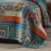 XXRBB Reversible Bedspread Set Geometric Patterns, Double Stitched, Lightweight Quilted Coverlet, with 2 Pillow Shams view 2