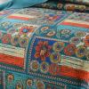 XXRBB Reversible Bedspread Set Geometric Patterns, Double Stitched, Lightweight Quilted Coverlet, with 2 Pillow Shams view 3