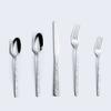 50 Piece Silverware Set for 10 Stainless Steel Flatware Sets With Stone Grain Handle Durable Home Kitchen Halloween Restaurant Cutlery Utensils Knifes Forks and Spoons Delicate Tableware Set view 1