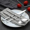 30 Piece Silverware Set for 6 Modern 18/10 Stainless Steel Flatware Sets Bamboo Shape Handle Unique Cutlery Utensils TWEE Tableware Set for Home Kitchen Restaurant Dishwasher Safe view 2