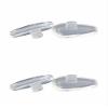 Caulo Airbag Clip On Nose Pads Compatible w Oakley Glasses Sunglasses OX5087 OX5113 OX5120 OX3127 OX3204 OX3222 OX5119 OX5122 OX5094 OO6005 OO4145 OO4147 etc (Clear - 2 Pairs) view 1