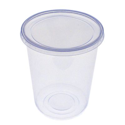 AME D'ESSENCE (1000 PC Combo 32 oz Ultra Clear Plastic Food Container with Lids Food Prep to go Container Great for Salad Reusable Food Storage Containers with Lids BPA-Free Leak Proof Light Duty