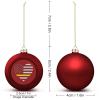 911 Dispatcher Heart Thin Gold Line Christmas Ball Xmas Pendant Shatterproof Hanging Ornament for Christmas Tree Window Door Decor 1PCS view 2