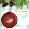 911 Dispatcher Heart Thin Gold Line Christmas Ball Xmas Pendant Shatterproof Hanging Ornament for Christmas Tree Window Door Decor 1PCS view 3