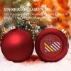 911 Dispatcher Heart Thin Gold Line Christmas Ball Xmas Pendant Shatterproof Hanging Ornament for Christmas Tree Window Door Decor 1PCS view 4