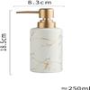 JYYBN Soap Dispenser Marble Ceramic Bathroom Supplies Soap Dispenser Lotion Bottle Modern Household Ceramic Bottle Bathroom Accessories, for Home Hotel Bathroom Liquid Hand Soap Dispenser view 2