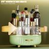 2 Tier Lazy Susan Organizer Lazy Susan Turntable for Cabinet 360 Degree Rotating Makeup Organizer with Drawer Spice Rack Organizer for Kitchen, Cabinet, Vanity, Bathroom, Spice Rack view 4