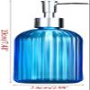 JYYBN Soap Dispenser 400ml Refillable Glass Soap Dispenser for Bathroom Countertop Kitchen RoomEmpty Liquid Soap Dispenser Bottle, Home Hotel Bathroom Accessories Liquid Hand Soap Dispenser view 2