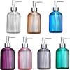 JYYBN Soap Dispenser 400ml Refillable Glass Soap Dispenser for Bathroom Countertop Kitchen RoomEmpty Liquid Soap Dispenser Bottle, Home Hotel Bathroom Accessories Liquid Hand Soap Dispenser view 3