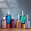 JYYBN Soap Dispenser 400ml Refillable Glass Soap Dispenser for Bathroom Countertop Kitchen RoomEmpty Liquid Soap Dispenser Bottle, Home Hotel Bathroom Accessories Liquid Hand Soap Dispenser view 4