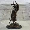 Real Bronze Blind Lady of Justice Statue Old Finish Scales Large Tall Sculpture Decorative Artwork by Think Bronze view 3