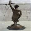 Real Bronze Blind Lady of Justice Statue Old Finish Scales Large Tall Sculpture Decorative Artwork by Think Bronze view 4