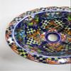13" X 10" TALAVERA SINK drop in or undermount mexican bathroom handmade ceramic view 2