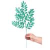 Direct Exports, 22" Honey Locust Glitter Spray: Peacock Green - Decorative Glitter Spray Stem view 4