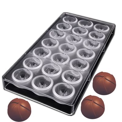 21 Cavities Spiral Windmill Half Ball Shape Polycarbonate Chocolate Mold Ice Cube Molds Candy Making DIY Baking Supplies