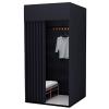 WIGING Clothing Store Fitting Room, Portable Removable Changing Room with Metal Frame Shelf, Dressing Room for Privacy Protection and Room Divider (Color : Black, Size : 100x100x200cm) view 1