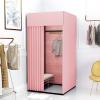 WIGING Clothing Store Fitting Room, Portable Removable Changing Room with Metal Frame Shelf, Dressing Room for Privacy Protection and Room Divider (Color : Black, Size : 100x100x200cm) view 3