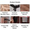 WIGING Clothing Store Fitting Room, Portable Removable Changing Room with Metal Frame Shelf, Dressing Room for Privacy Protection and Room Divider (Color : Black, Size : 100x100x200cm) view 4