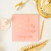 Calculs Polaroid Baby Shower Guest Book So the Adventure Begins Signature Bridal Party Picture Book Blank Pages for Instant Film 8.5 Square Pink Cover Rose Gold Stamping view 4