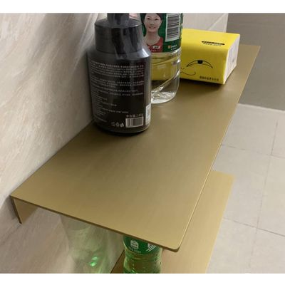Etlegor Aluminum Alloy Shelves, Floating Wall Mounted Display Shelves Creative Bookshelf Strong Bearing Capacity in-line Partition Shelf for Bathroom/Showroom/Living Room Storage Rack